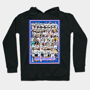 englands most capped players artwork, print, posters Hoodie